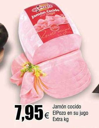 FROIZ Jamón cocido elpozo en su jugo extra kg oferta