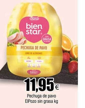 FROIZ Pechuga de pavo elpozo sin grasa kg oferta