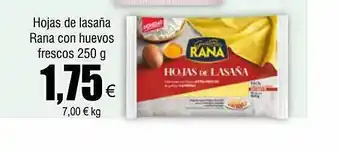 FROIZ Hojas de lasaña rana con huevos frescos oferta