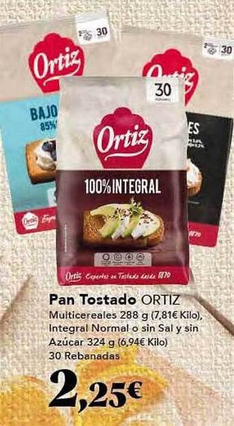 Gadis Pan tostado ortiz oferta