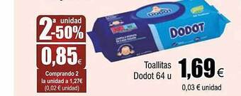 FROIZ Toallitas dodot 64 u oferta