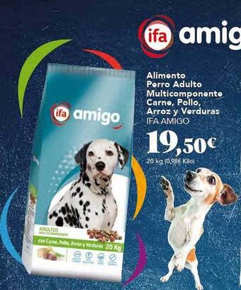 Gadis Alimento perro adulto multicomponente carne, pollo, arroz y verduras ifa amigo oferta