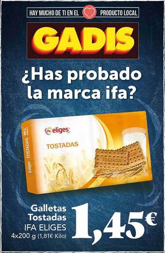 Gadis Galletas tostadas ifa eliges oferta