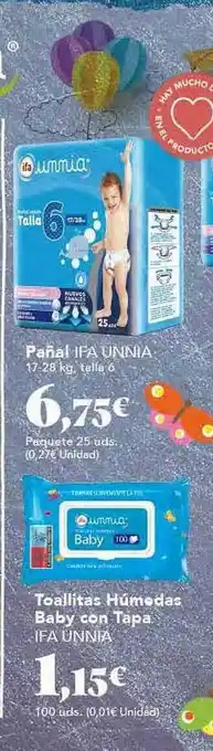 Gadis Pañal ifa unnia toallitas húmedas baby con tapa ifa unnia oferta