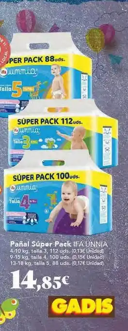 Gadis Pañal súper pack ifa unnia oferta