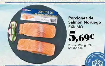 Gadis Porciones de salmón noruego exkimo oferta