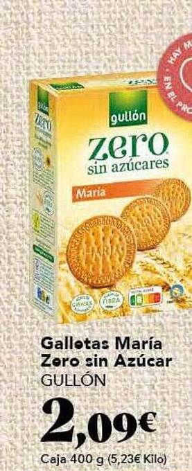 Gadis Galletas maría zero sin azúcar gullón oferta