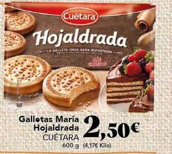 Gadis Galletas maría hojaldrada cuétara oferta