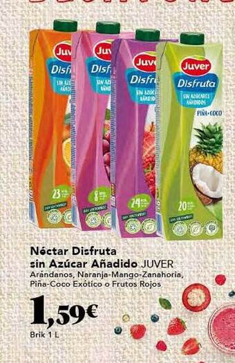 Gadis Néctar disfruta sin azúcar añadido juver oferta