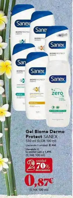 Gadis 2a unidad 70% descuento gel biome dermo protect sanex oferta