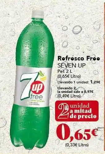 Gadis Refresco free seven up oferta