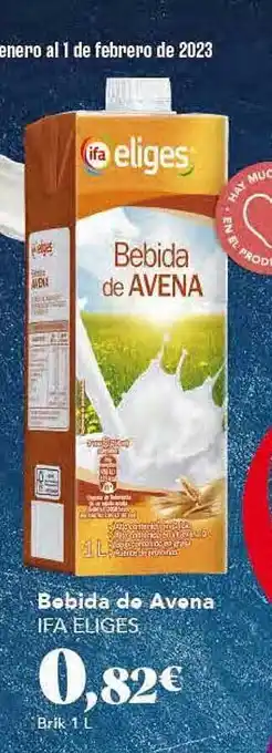 Gadis Bebida de avena ifa eliges oferta