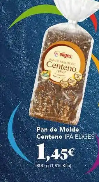 Gadis Pan de molde centeno ifa eliges oferta