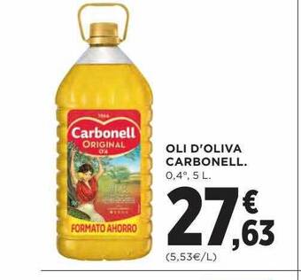 Hipercor Oli d'oliva carbonell oferta