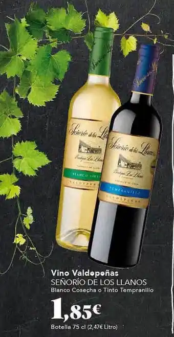 Gadis Vino valdepeñas señorio de los llanos oferta