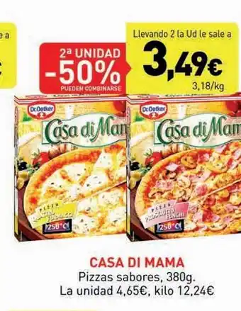 Hiperber 2a unidad -50% casa di mama pizzas sabores oferta