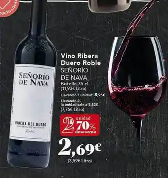 Gadis 2a unidad 70% descuento vino ribera duero roblle señorío de nava oferta