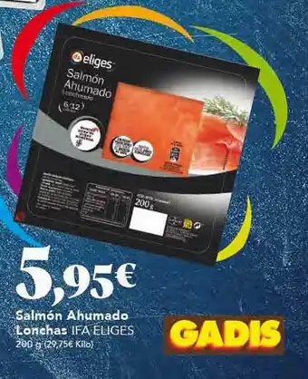 Gadis Salmón ahumado lonchas ifa eliges oferta