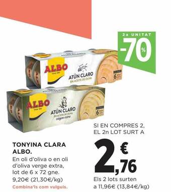 Hipercor 2a unitat -70% tonyiana clara albo oferta