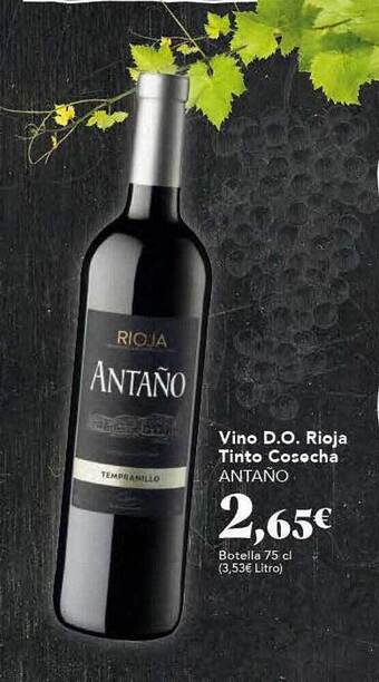 Gadis Vino d.o. rioja tinto cosecha antaño oferta