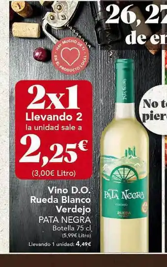 Gadis Vino d.o. rueda blanco verdejo pata negra oferta