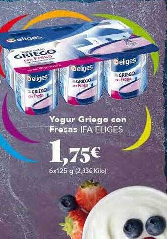 Gadis Yogur griego con fresas ifa eliges oferta