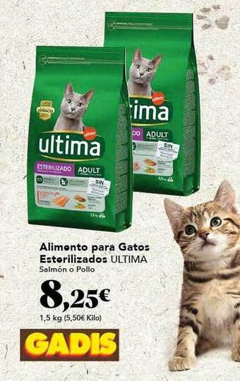 Gadis Alimento para gatos esterilizados ultima oferta