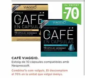 Hipercor Cafè viaggio oferta