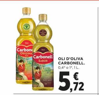 Hipercor Oli d'oliva carbonell oferta