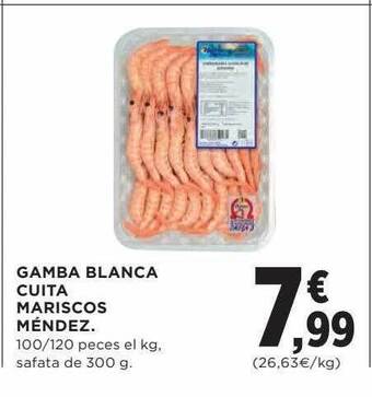 Hipercor Gamba blanca cuita mariscos méndez oferta