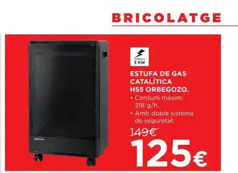 Hipercor Estufa de gas catalítica h55 orbegozo oferta