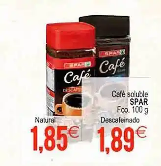 Plenus Supermercados Café soluble spar oferta