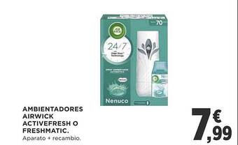Supercor Ambientadores airwick activefresh o freshmatic oferta