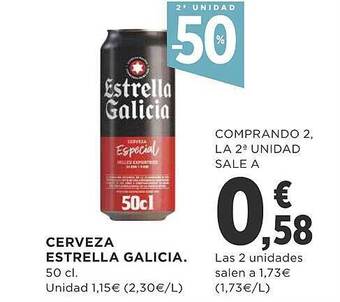 Supercor 2a unidad -50% cerveza estrella galicia oferta