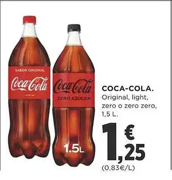 Supercor Coca-cola original light zero o zero zero oferta