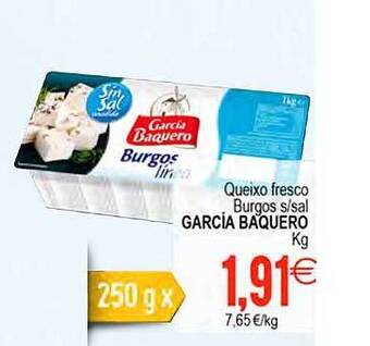 Plenus Supermercados Queixo fresco burgos s sal garcia baquero oferta