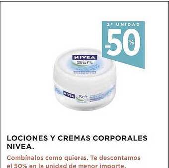 Supercor Lociones y cremas corporales nivea oferta