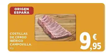 Supercor Costillas de cerdo ibérico campovilla oferta