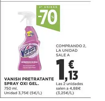 Supercor 2a unidad -70% vanish pretratante spray oxi gel oferta