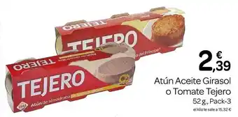 Supermercados El Jamón Atún aceite girasol o tomate tejero oferta