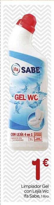 Supermercados El Jamón Limpiador gel con lejia wc ifa sabe oferta