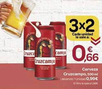 Supermercados El Jamón Cerveza cruzcampo oferta