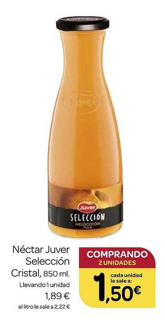 Supermercados El Jamón Néctar juver selección cristal oferta