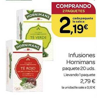 Supermercados El Jamón Infusiones hornimans oferta