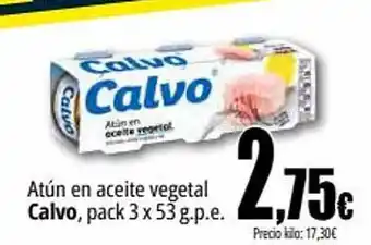 Unide Supermercados Atún en aceite vegetal calvo pack 3 oferta