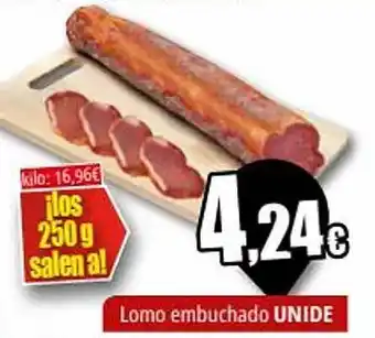 Unide Supermercados Lomo embuchado unide oferta