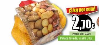 Unide Supermercados Patata lavada, malla 3 kg oferta