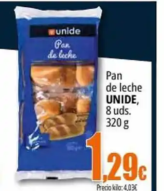 Unide Supermercados Pan de leche unide 8 oferta