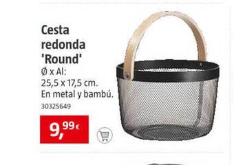 Bauhaus Cesta redonda 'round' oferta