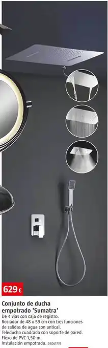 Bauhaus Conjunto de ducha empotrado 'sumatra' oferta